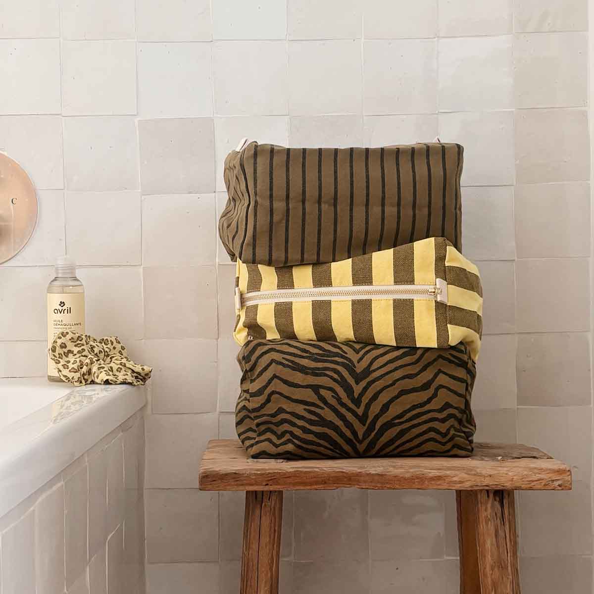 TOILETTAS VIC STREEP CITROEN / OLIVE