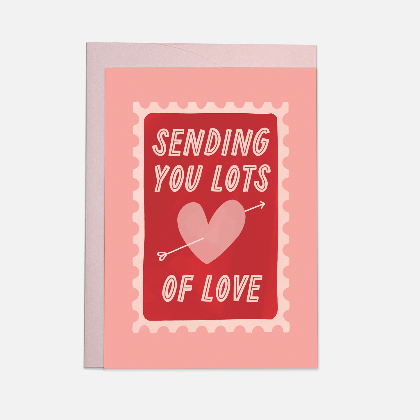 Love stamp greeting card