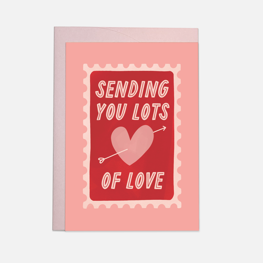 Love stamp greeting card