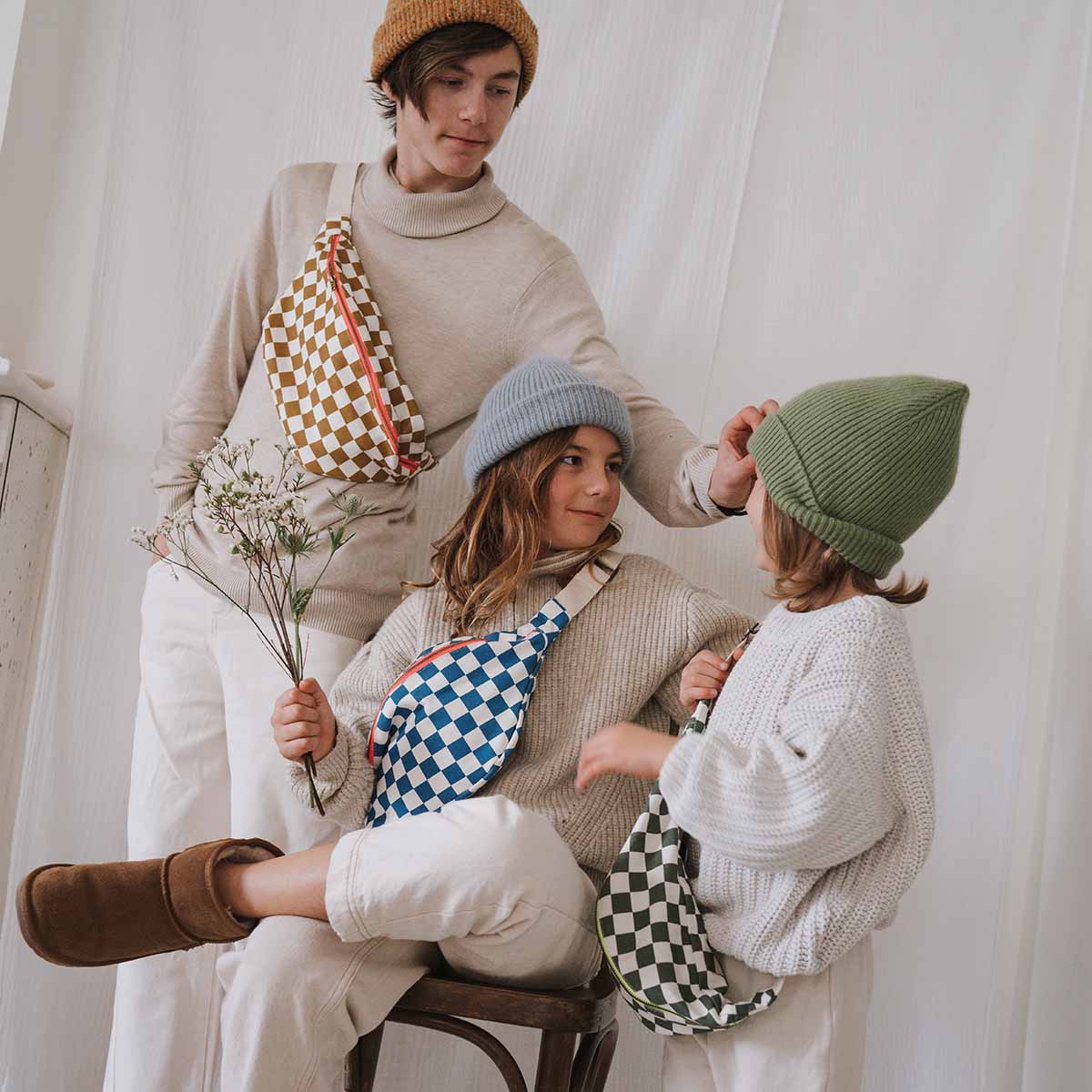 DAMIER CARAMEL HEUPTASJE