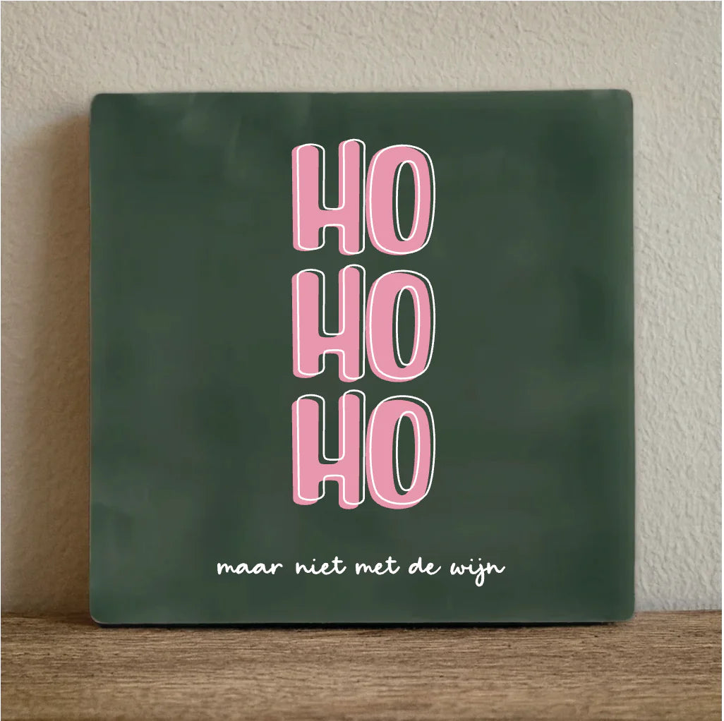 Tegel Ho Ho Ho maar niet met de wijn