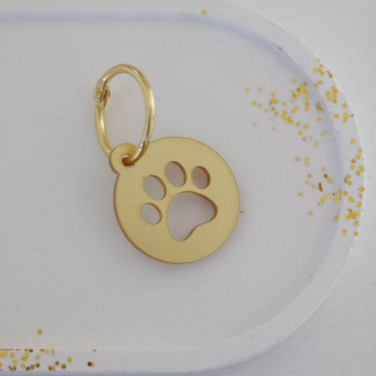 Troostsleutelhanger pootje GOUD